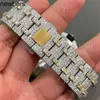 Luxuriöse Herren-Armbanduhr mit Ap-Diamanten, bestandener Test, Quarzwerk, vvs Iced Out, Saphirstahl, ganz maßgeschneiderte Uhr für Rapper, Vvs Lab Grown Diamond Hip Hop-Uhr