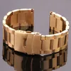 Autres montres Bracelet en acier inoxydable pour femme, bracelet en métal, chaîne, 18mm, 20mm, 22mm, 24mm, accessoire argent rose or noir J240222