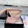 Designer canaliza sacos novos lazer a óleo de cera de couro 22 bolsa de couro de lixo bolsa de diamante bolsa de compras moeda de ouro crossbody saco saco feminino