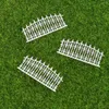 Garden Decorations Plastic Containers Fence For Sand Table DIY Variety Courtyard Model White Decor