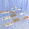 9pcs Wedding Decoration Cake Bar Column Dessert Table Buffet Plates Trays Party Wedding Favors Craft Centerpiece Home Hotel Feast Cake Food Drinks Fruit Holder