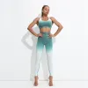 Guanti senza saldatura tintura tintura yoga set di attacco di attacco sportivo abito sportivo abiti da allenamento sportivo per abbigliamento da abbigliamento da donna da donna abbigliamento atletico