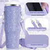 Altri bicchieri Sling Cup Sleeve Tracolla regolabile Porta bottiglia d'acqua per bicchiere Borsa per bottiglia d'acqua da 40 Oz Accessori per bottiglia d'acqua YQ240221