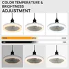 3In1 Ceiling Fan With Lighting Lamp E27 Converter Base Remote Control For Bedroom Living Home Silent Ac85-265v