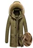 Men039s Down Parkas Trençkot Mens Preatch kalın sıcak parka erkekler polar kürk kaput kış ceketi kargo mediglong3886604