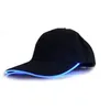 Décoration de fête LED Light Baseball Cap Pur Coton Bar Lumineux Chapeau Casual Hommes Et Femmes En Plein Air Peaked Drop Livraison Maison Jardin F Dhksh