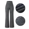 Women's Pants Women Glitter Sequin Pant High Waisted Bell Bottom Flared Stretchy Casual Home Shiny Fashion Trousers