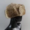 베레모 캡 귀마개와 함께 따뜻한 자연 모피 폭격기 모자 겨울 유니esian 러시아 우 얀카 진짜 모자 n147