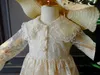 Flickans klänningar 2023 Ny vår Autumn 2-5y Baby Girls Lace Dress Children Long-Sleeved Super Fairy Princess Dresses