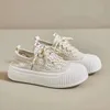 2024 New Womens Cricket Shoes with Mesh Surface Student Little White Shoes Breathable and Skirts Fashionable Trendy Versatile Sports and Casual