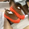 2024 Nueva Australia Bota de goma Tasman Fluffy Ug Bota Botas de plataforma para mujer Diseñador de nieve Ultra Mini Kid Tobillo Botines Zapatos casuales Zapatilla de piel Tazz Botas de invierno cálidas