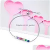 Pendentif Colliers CZ Rainbow Pendentifs Collier Bracelet Pour Femme Mode Or Sier Cuivre Longue Chaîne À La Mode Fête De Mariage J Dhgarden Dhlet