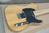 Custom Shop Eschenkorpus Naturholz Burlywood E-Gitarre Dot Inlay Ahorngriffbrett Schwarzes Schlagbrett 6 Saiten Kostenloser Versand