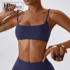 Bras Hearuisavy Sexig Sport BH Push Up Gym Top Women Training Spaghetti Strap Yoga Bra Women Sports Tank Top Female Workout Underwear