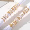 Cluster-Ringe 22 teile/satz Gold Farbe Herz Stern Mond Set Für Frauen Vintage Perle Geometrische Umarmung Hohl Auge Ring Mode hochzeit Schmuck