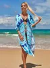 Robes décontractées de base Robe de plage Sarong couverture maillot de bain Bob De Plage paréo plage coin tunique couverture de maillot de bain Saida De Praia Bikini couverture J240222