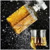 Wijnglazen 1000 ml vierkante karaf lege spirit whiskyfles glazen drankflessen Crystal Spirits Bar Home 230628 Drop Delivery Ga Dh8W4