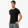 Magliette da uomo Camicia da uomo Soild Casual Top T-shirt da fitness da uomo O Collo Camicette moda uomo Abbigliamento maschile S-2XL Top Tees Streetwear