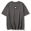 T-shirts pour hommes Mousse imprimée Broken Planet Tshirt pour hommes Summer Crew Neck Hipster T-shirt Gris Coton