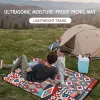 Mat vikbar picknickmatta BBQ MAT Portable Waterproof Garden Lawet Filt fuktsäker pad tvättbar yogamattstrandmattor för utomhus