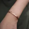 Bangles Custom Name Bracelets for Women Trendy Stainless Steel 18k Gold Plated Bangles Customized Personalized Jewelry Birthday Gifts