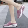 Air Cushion Slip-On Women Walking Shoes Orthopedic Diabetic Ladies Platform Mules Mesh Lightweight Slippers Wedge Female Sneaker 36-43