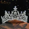 Sieraden A195 Luxe bruiloftskroon voor bruid tiaras Rhinestone Hair sieraden geschenken kristal haaraccessoires vrouwen hoofdband bruids hoofddeksels