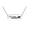 Pendentif Colliers Haute qualité maman ours pendentif collier pour femmes mignon Sier placage enfants Pet Tag chaîne famille bijoux cadeau Drop D Dhb5Y