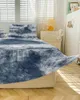 Bedrok Abstract Modern Retro Textuur Elastisch ingerichte sprei met kussenslopen Matrashoes Beddengoed Set Laken