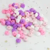 Necklaces Cuteidea 300Pcs 12mm silicone lentil beads teether Personalized handmade jewelry necklace bracelet chain baby procduct teething