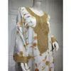 Roupas étnicas Bordado Abaya Dubai Kaftan Eid Mubarak Djellaba Ramadan Mulheres Muçulmanas Maxi Vestido de Noite Caftan Islâmico Jalabiya Árabe