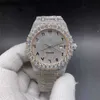 Luxury Men Ap Diamond Diamonds Watch Pass Test Quartz Movement vvs Iced Out Sapphire 15400 CZ rose gold 2tone case 42mm big ston bezel numbers men automatic 7AK269