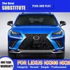 Lâmpada dianteira luzes diurnas streamer sinal de volta para lexus nx200 led conjunto do farol 15-20 faróis acessórios do carro