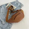 Marsupi Marsupio Borsa in velluto a coste Con cerniera sul petto Sling Sport Viaggio Moda Custodia per telefono per ragazze Donne Signore