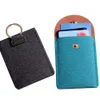 Fashion Mini Print PU Function Card Case Business Card Holder Men Women Credit Card Bag ID Card Key Wallet with Keychain