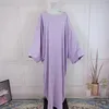 Etniska kläder Ramadan Eid Batwing One Piece Abaya Dubai Muslim Prayer Dress Abayas For Women Long Kaftan Hijab Robe Islam Clothes Burka