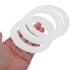 Dinnerware 20 Pcs Mason Jars Gasket Seal Rings For Lids Wide Mouth Bottle Leakproof Gaskets White Sealing Silicone