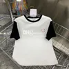 Luxe kralen Tees Designer T-shirt voor vrouwen gebreide tanktops bijgesneden zomer lente tanks charme T-shirt