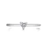 Eenvoudige Mini Knuckle Vinger Ringen Vrouwen Liefde Hart Diamanten Ring Klassieke Luxe CZ Zirkoon Bruiloft Sieraden