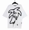 Designer Heren T-shirts Graffiti T-shirts Tops Palms Palmangel City Designer Limited Inkjet Letter Printing Dames Zeilboot Korte mouwen Casual T-shirts Tops Wit