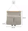 Wall Hanging Storage Caddy Bag,Over Door Hanging Storage Bags Wall Mount Hangable Organizer,File Magazine Waterproof Linen Cotton Fabric Living Room 1222090