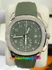 U1 vendendo relógio moda de alta qualidade relógio automático 40mm verde 5164 Aquanaut movimento de tempo de viagem mecânico transparente masculino relógios de pulso de borracha à prova d'água