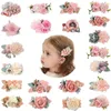 Accessori per capelli Testa fatta a mano Clip di fiori Perla Piuma Principessa per ragazze Copricapo per feste da ballo per bambini