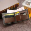 韓国のヒンジゴールドスタンピング印刷されたメンズウォレットショートフロストマルチカード大容量メンズマネークリップ