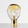 Lampe de Table nordique en verre doré, Design italien, éclairage de chevet, décoration LED pour salon, 3261194