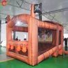 4x3x3mH (13,2x10x10 pés) com soprador Porta grátis Navio Atividades ao ar livre Barco pirata Tema Arma Tiro Inflável Jogo esportivo Brinquedos de carnaval para venda