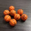 Beads Wholesale 20mm 100pcs/bag Acrylic Orange Solid Print Basketball Beads For Fashion Jewelry