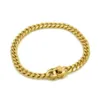 Mens Anti-Tarnish Cuban Miami Link 8 Armband 18K Guld över rostfritt stål 6mm234d