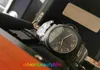 Con scatola documenti orologi da uomo di buona qualità 44mm PM 00328 nero acciaio inossidabile trasparente meccanico automatico orologio da polso da uomo