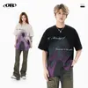 Mans Designer T Shirt 2024 Spring And Summer New Retro Loose Short Sleeve T-shirt American Design Thriller Printed Couple Dress